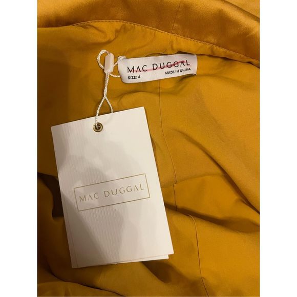 MAC DUGGAL SHORT WRAP DRESS - Picture 8 of 9